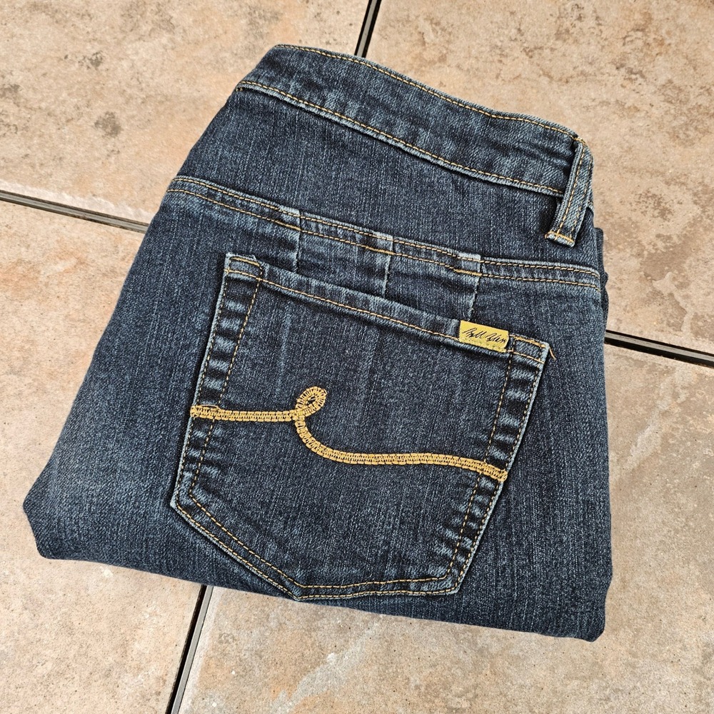 Bill Blass Womens Jeans Bootcut Stretch Size 10‎ Dark Wash Denim Casual